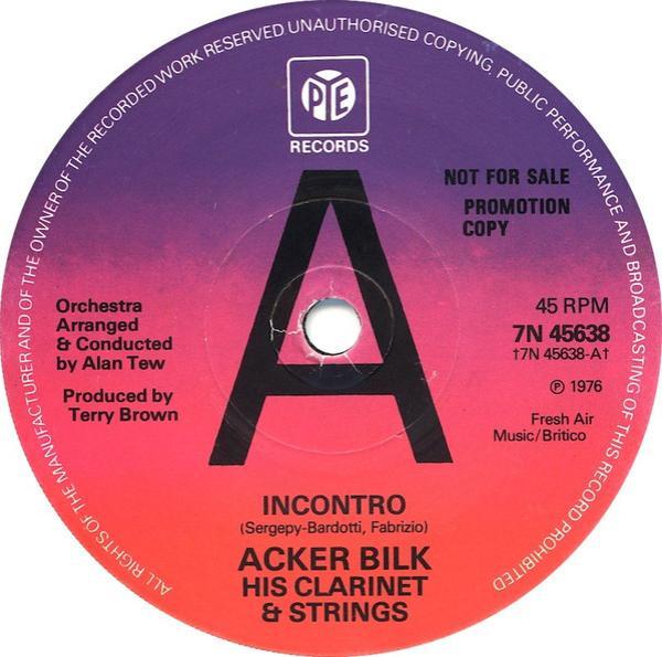 Acker Bilk His Clarinet And Strings - Incontro