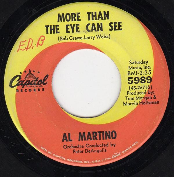 Al Martino - More Than The Eye Can See