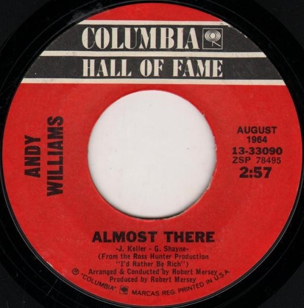 Andy Williams - Almost There / Dear Heart