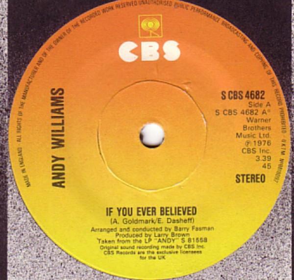 Andy Williams - If You Ever Believed