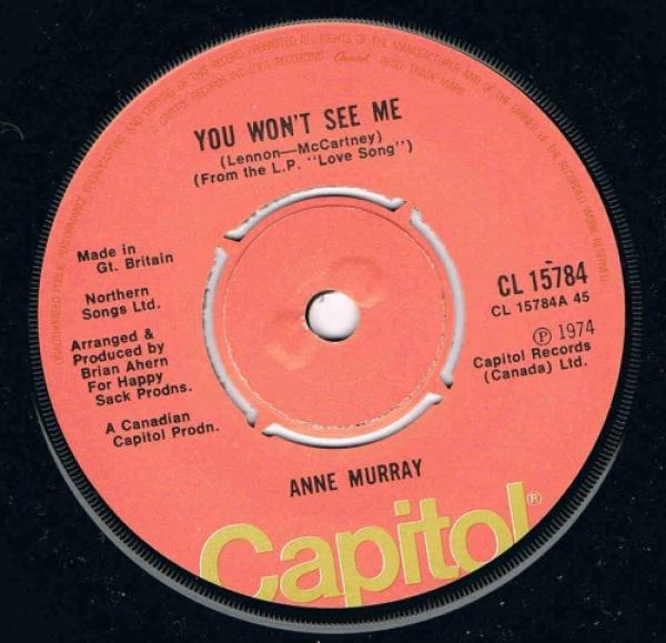 Anne Murray - You Won't See Me / He Thinks I Still Care