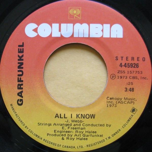 Art Garfunkel - All I Know