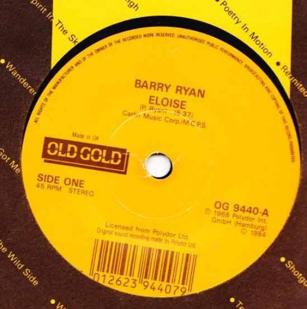 Barry Ryan, Jim Stafford - Eloise / Spiders And Snakes