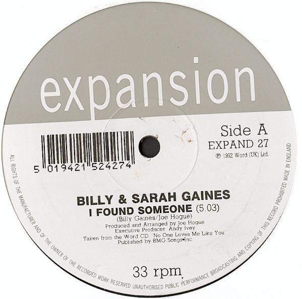 Billy And Sarah Gaines - I Found Someone