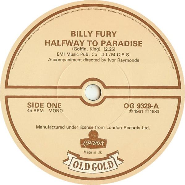 Billy Fury - Halfway To Paradise / Last Night Was Made For Love