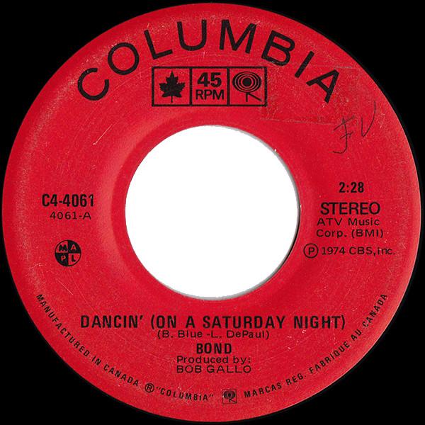 Bond (13) - Dancin' (On A Saturday Night)