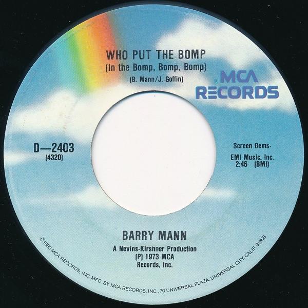 Brian Hyland, Barry Mann - Who Put The Bomp (In The Bomp, Bomp, Bomp) / Sealed With A Kiss