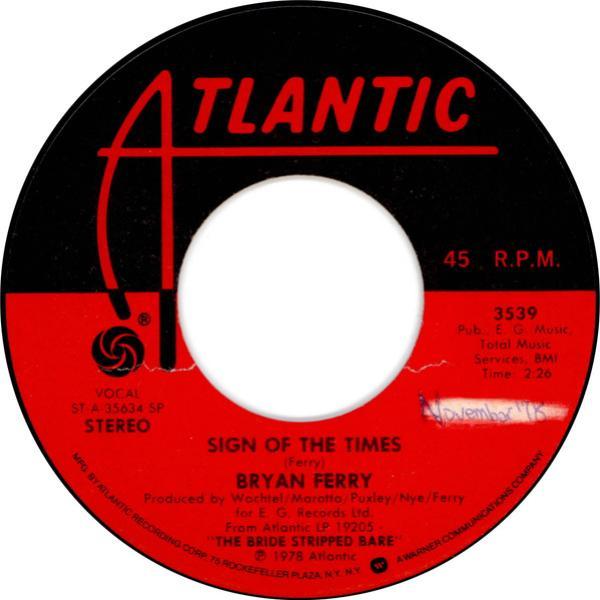 Bryan Ferry - Sign Of The Times