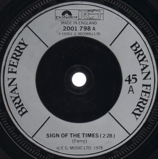 Bryan Ferry - Sign Of The Times