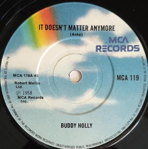 Buddy Holly - It Doesn't Matter Anymore / True Love Ways / Brown Eyed Handsome Man
