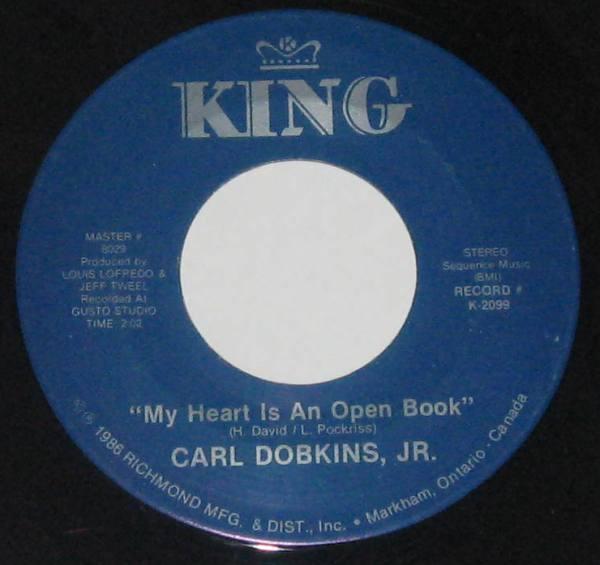 Carl Dobkins Jr., Jimmy Gilmer - My Heart Is An Open Book / Sugar Shack
