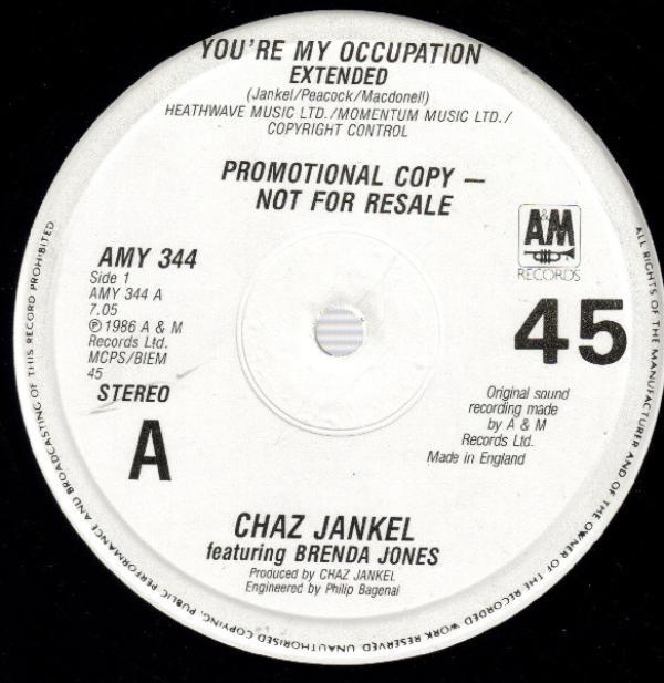 Chas Jankel, Brenda Jones - You're My Occupation