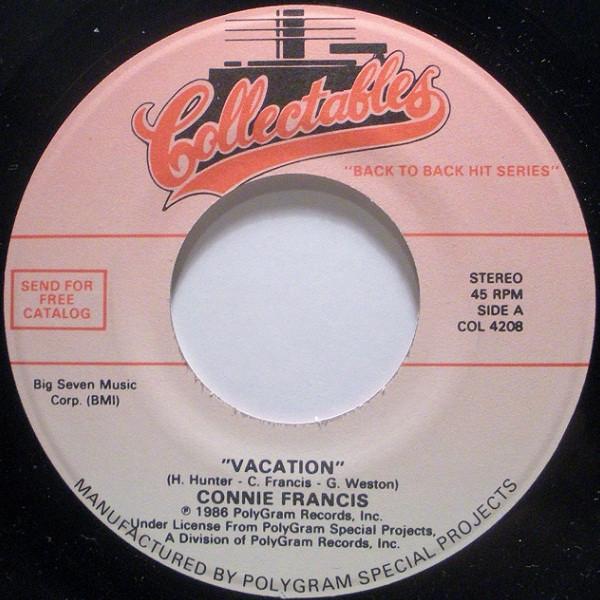 Connie Francis - Vacation / Follow The Boys