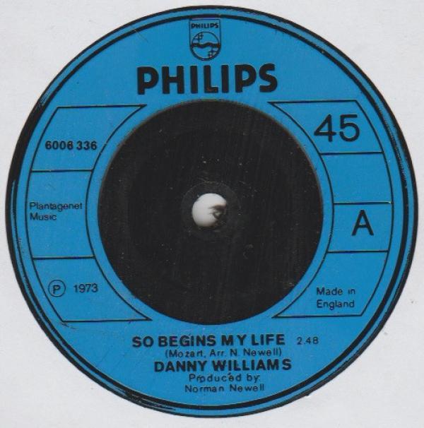 Danny Williams - So Begins My Life/Where Is The Love