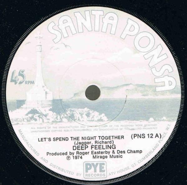 Deep Feeling - Let's Spend The Night Together / Avalon