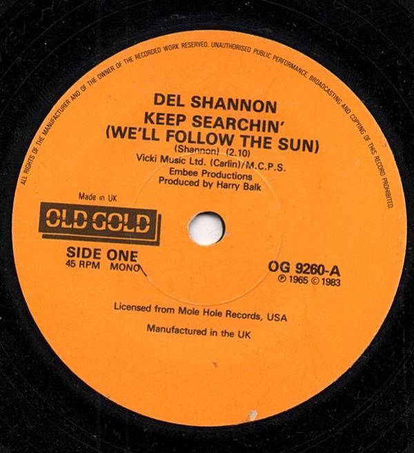 Del Shannon - Keep Searchin' (We'll Follow The Sun)