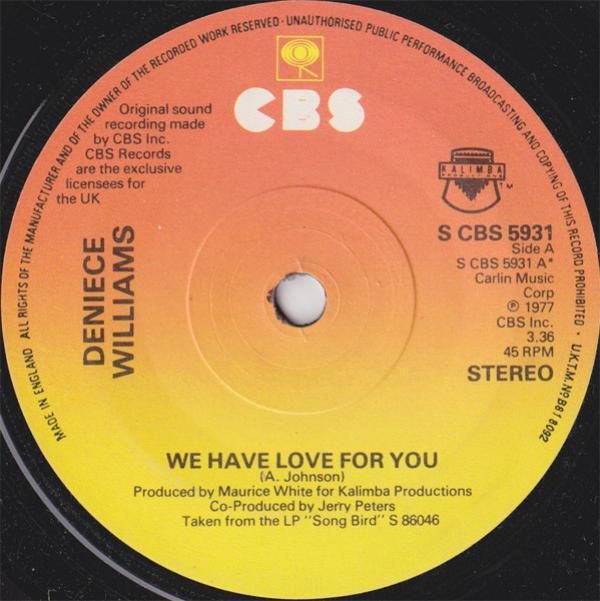 Deniece Williams - We Have Love For You