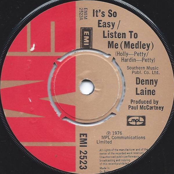 Denny Laine - It's So Easy / Listen To Me (Medley)