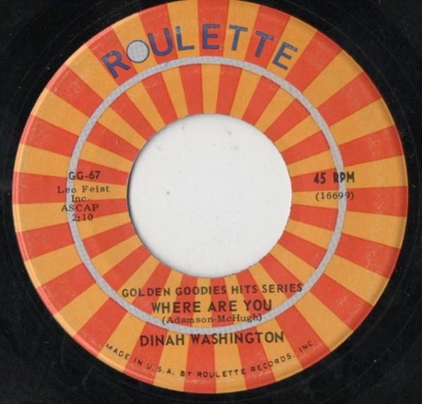 Dinah Washington, Sarah Vaughan - Where Are You / Serenata