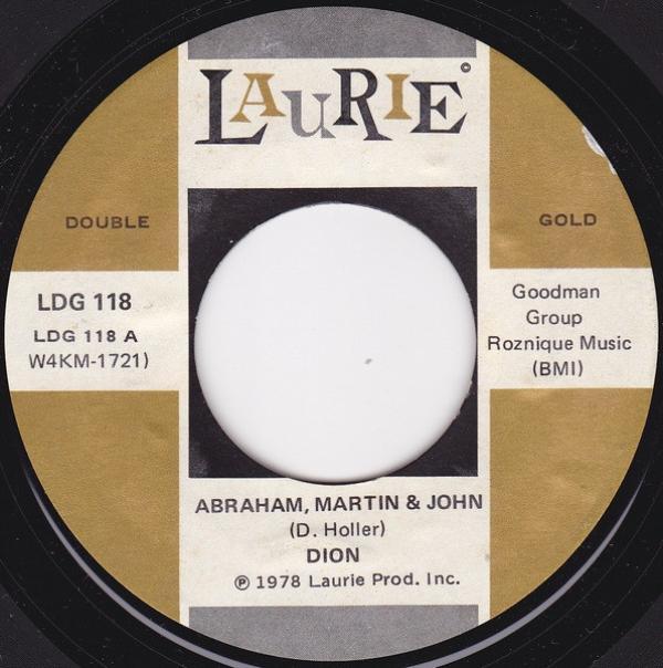 Dion (3) - Abraham, Martin & John / From Both Sides Now