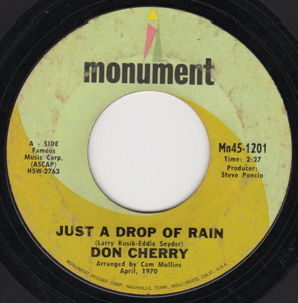 Don Cherry  - Just A Drop Of Rain / Between Winston Salem And Nashville, Tennessee