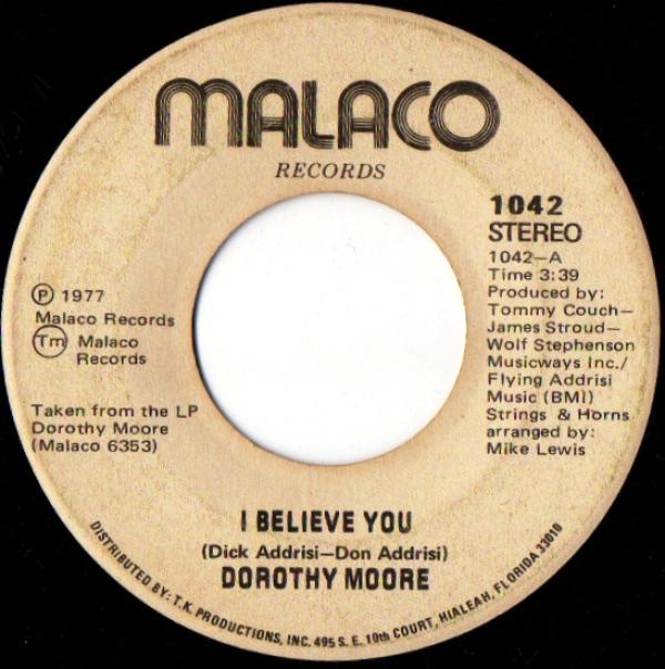 Dorothy Moore - I Believe You