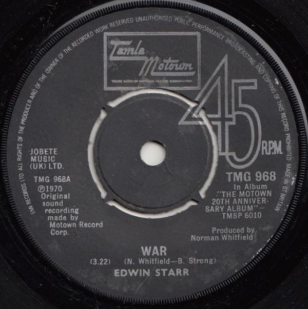 Edwin Starr, R. Dean Taylor - War / Indiana Wants Me
