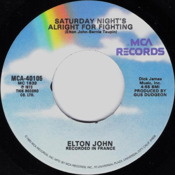 Elton John - Saturday Night's Alright For Fighting