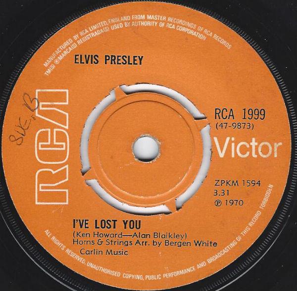 Elvis Presley - I've Lost You