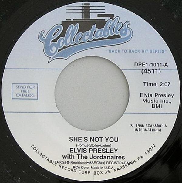Elvis Presley - She's Not You / Jailhouse Rock