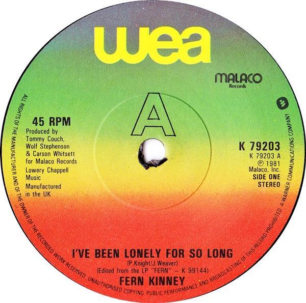 Fern Kinney - I've Been Lonely For So Long