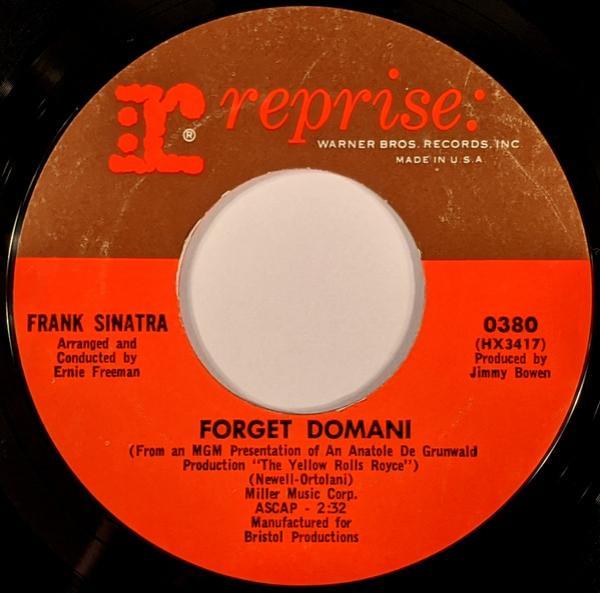Frank Sinatra - Forget Domani