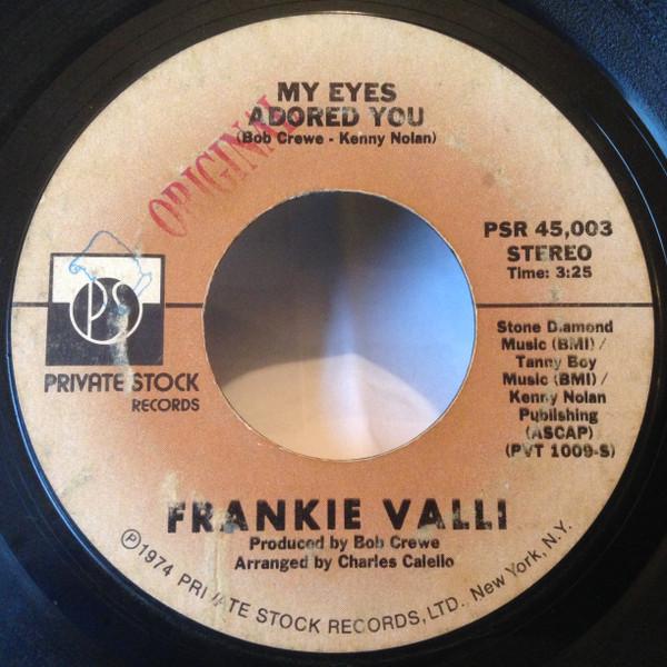 Frankie Valli - My Eyes Adored You