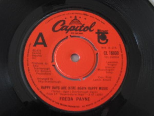 Freda Payne - Happy Days Are Here Again / Happy Music / I'd Do Anything For You