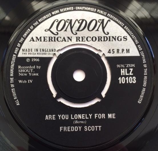 Freddie Scott  - Are You Lonely For Me