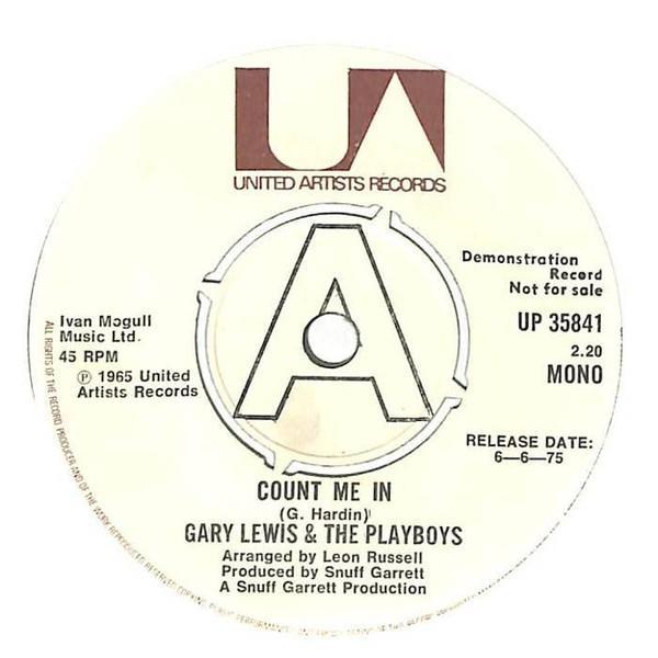 Gary Lewis & The Playboys - Count Me In