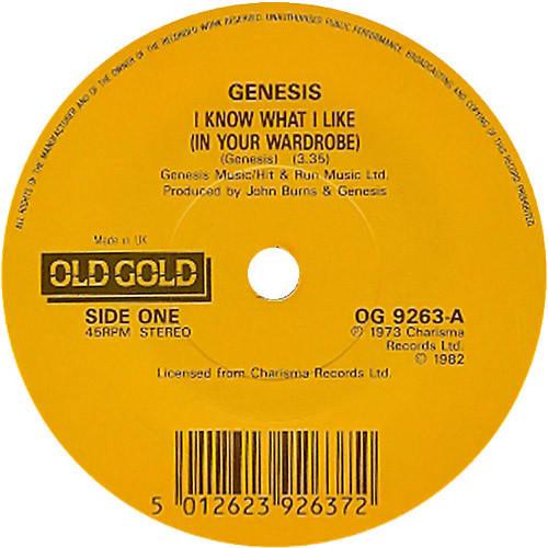 Genesis - I Know What I Like (In Your Wardrobe) / Counting Out Time