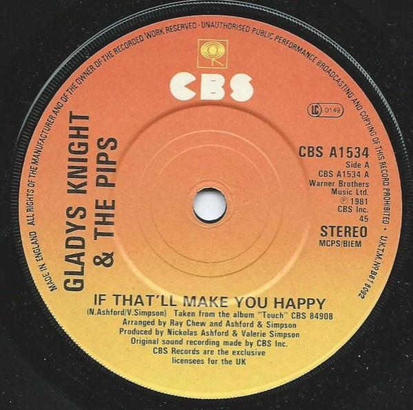 Gladys Knight And The Pips - If That'll Make You Happy