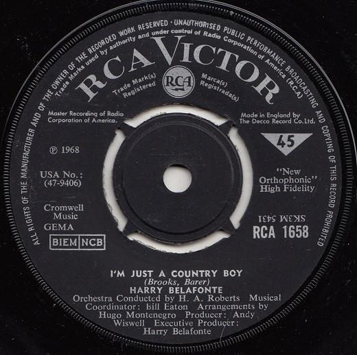 Harry Belafonte - I'm Just A Country Boy