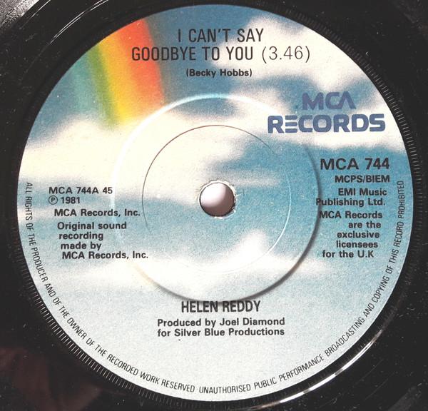 Helen Reddy - I Can't Say Goodbye To You