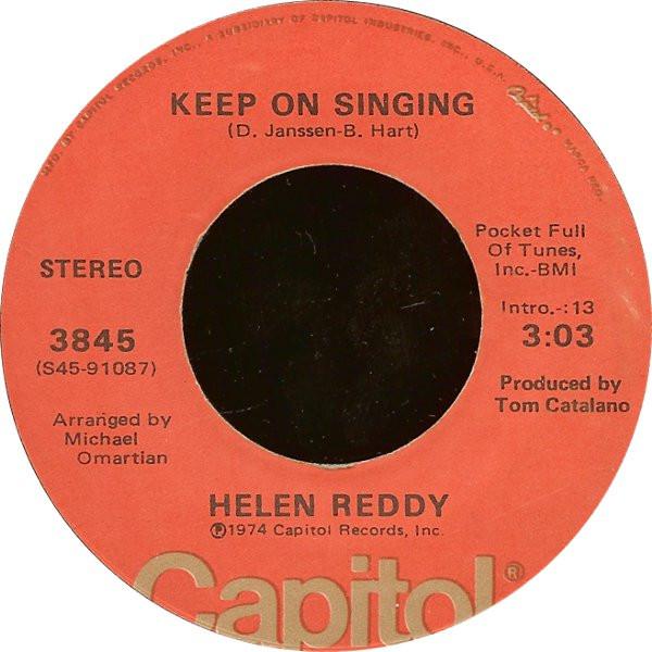 Helen Reddy - Keep On Singing / You're My Home