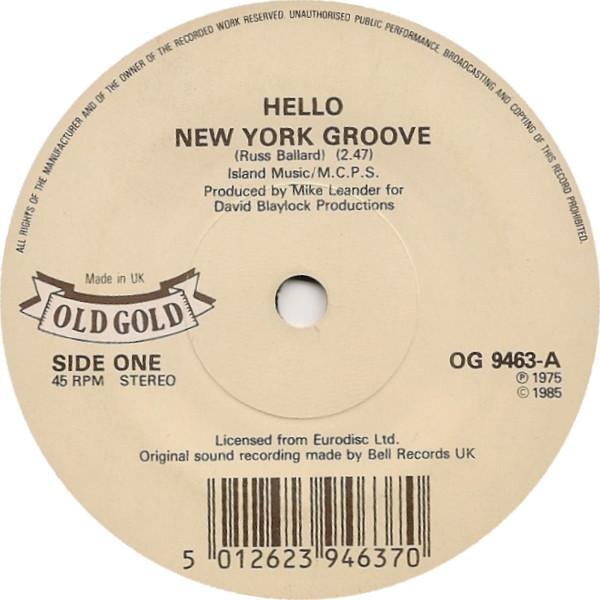 Hello - New York Groove / Tell Him