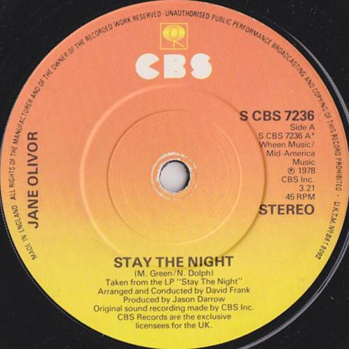 Jane Olivor - Stay The Night