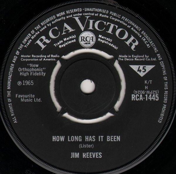 Jim Reeves - How Long Has It Been
