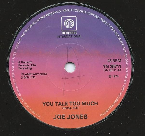Joe Jones (2), Jimmy Bowen - You Talk Too Much / I'm Stickin' With You