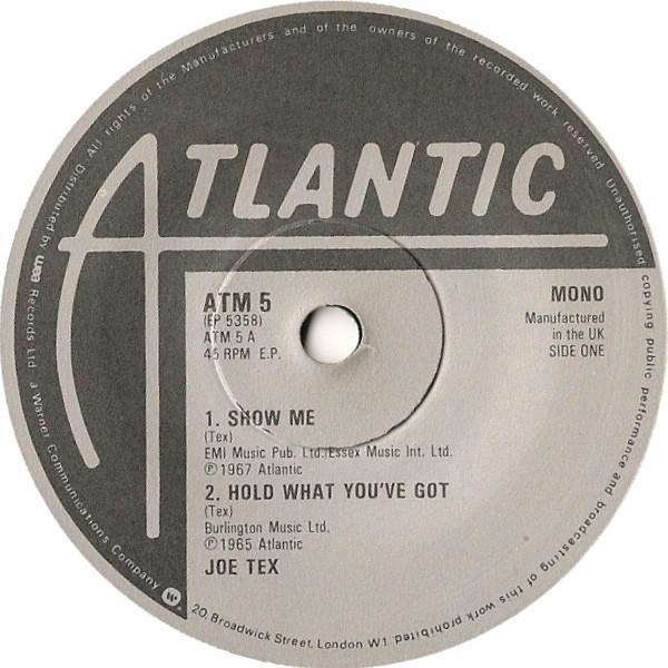 Joe Tex, Otis Redding, Carla Thomas - Show Me / Hold What You've Got / Tramp / Ooh Otis, Ooh Carla