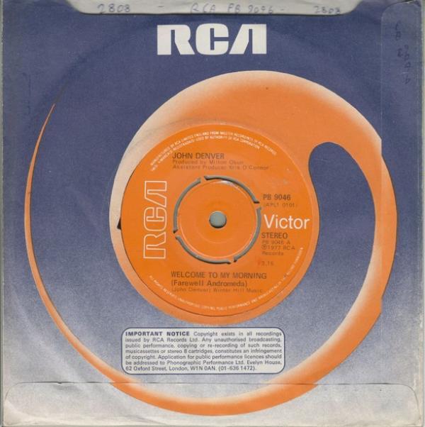 John Denver - Welcome To My Morning (Farewell Andromeda)