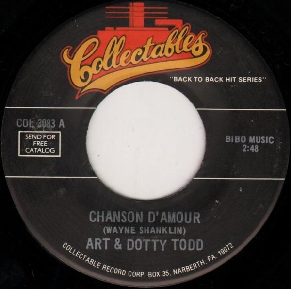 Johnny Crawford, Art And Dotty Todd - Chanson D'Amour / Cindy's Birthday