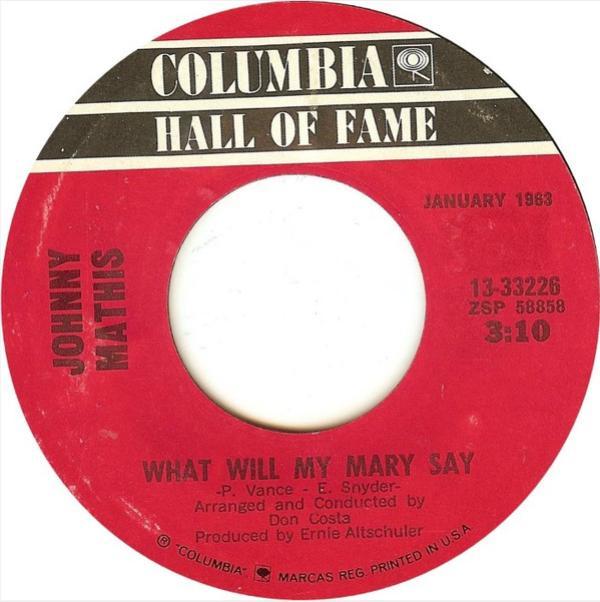 Johnny Mathis - What Will My Mary Say