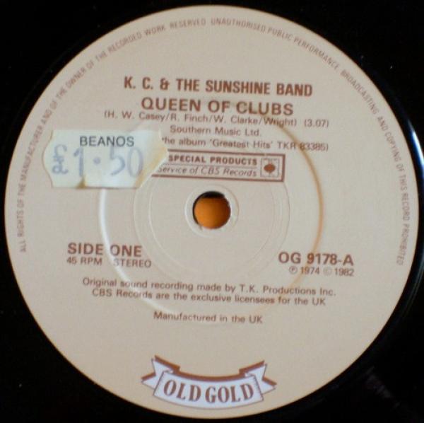 KC & The Sunshine Band - Queen Of Clubs / Get Down Tonight